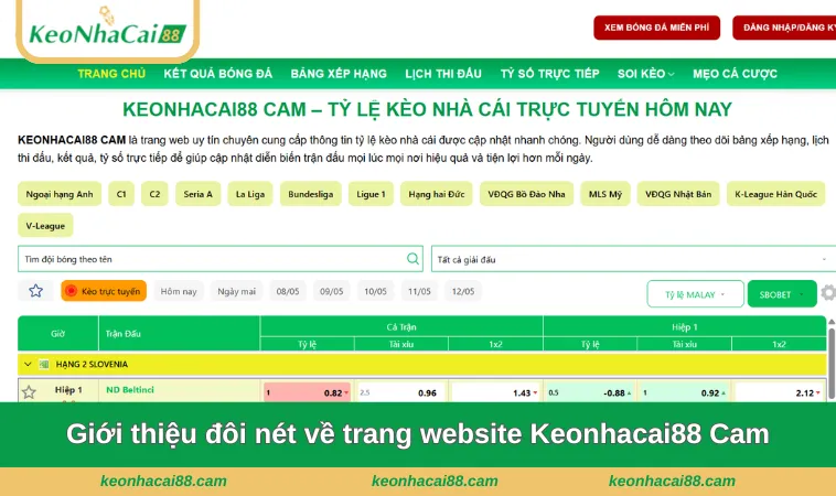 Giới thiệu đôi nét về trang website Keonhacai88 Cam