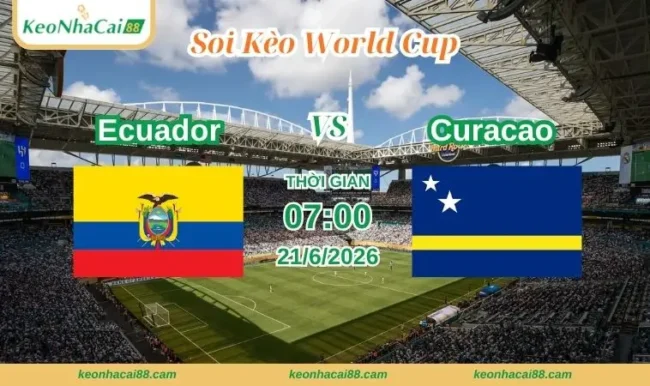 Soi kèo World Cup Ecuador vs Curacao
