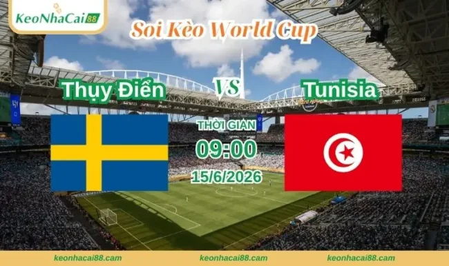 Soi kèo World Cup Thụy Điển vs Tunisia